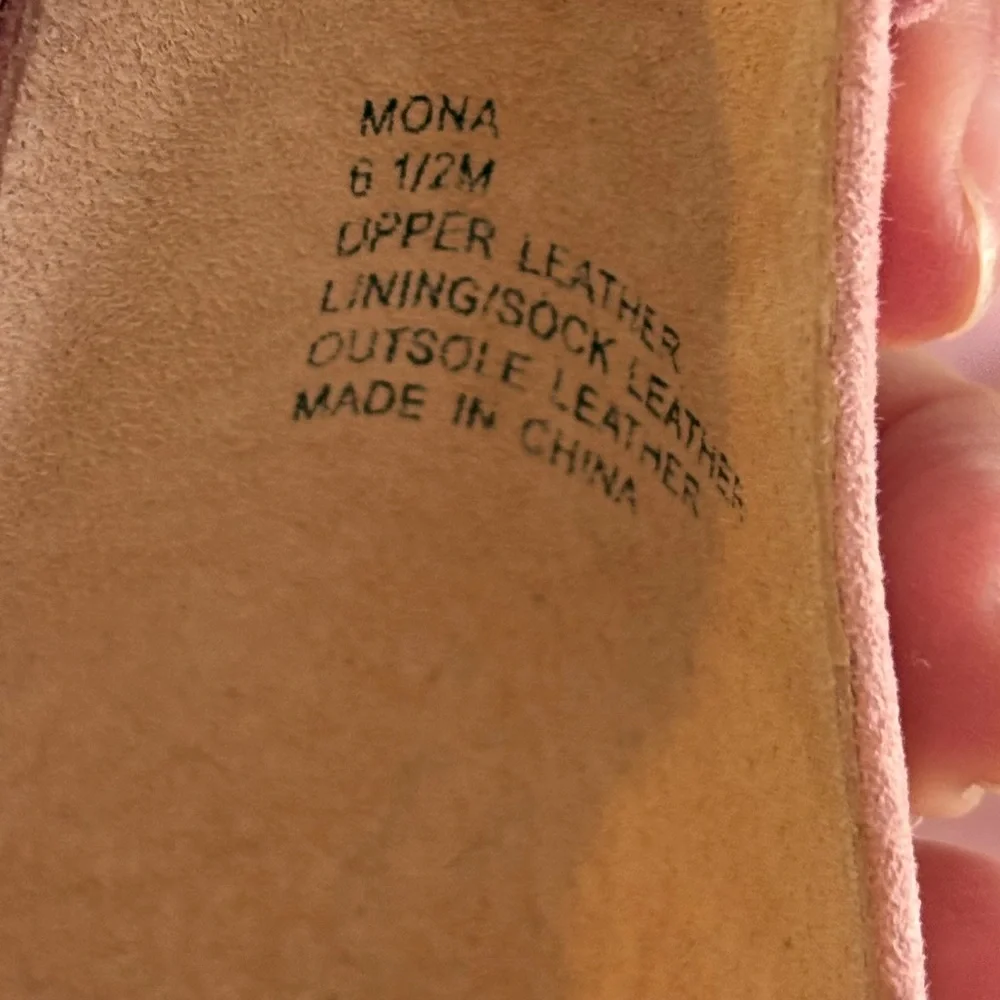 Kate Spade lMona Women’s Pink Suede Leather Ankle Strap Chunky Sandals NWT.